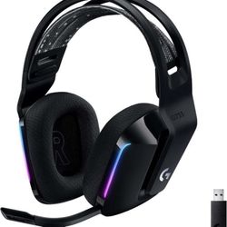 New Logitech G733 Lightspeed Wireless Gaming Headset W/ Suspension Headband, Lightsync RGB, Blue VO!CE mic technology and PRO-G Audio Drivers - Black