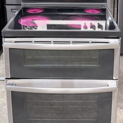Ge Double Oven Stove Stainless Steel Standard Size 30 Inch 