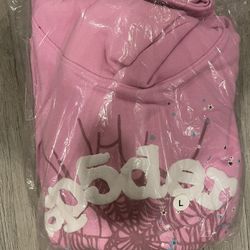 Sp5der Hoodie Pink