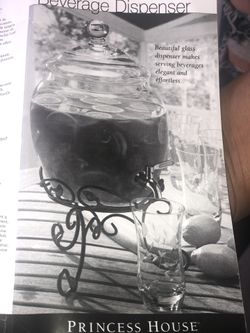 Princess house beverage dispenser