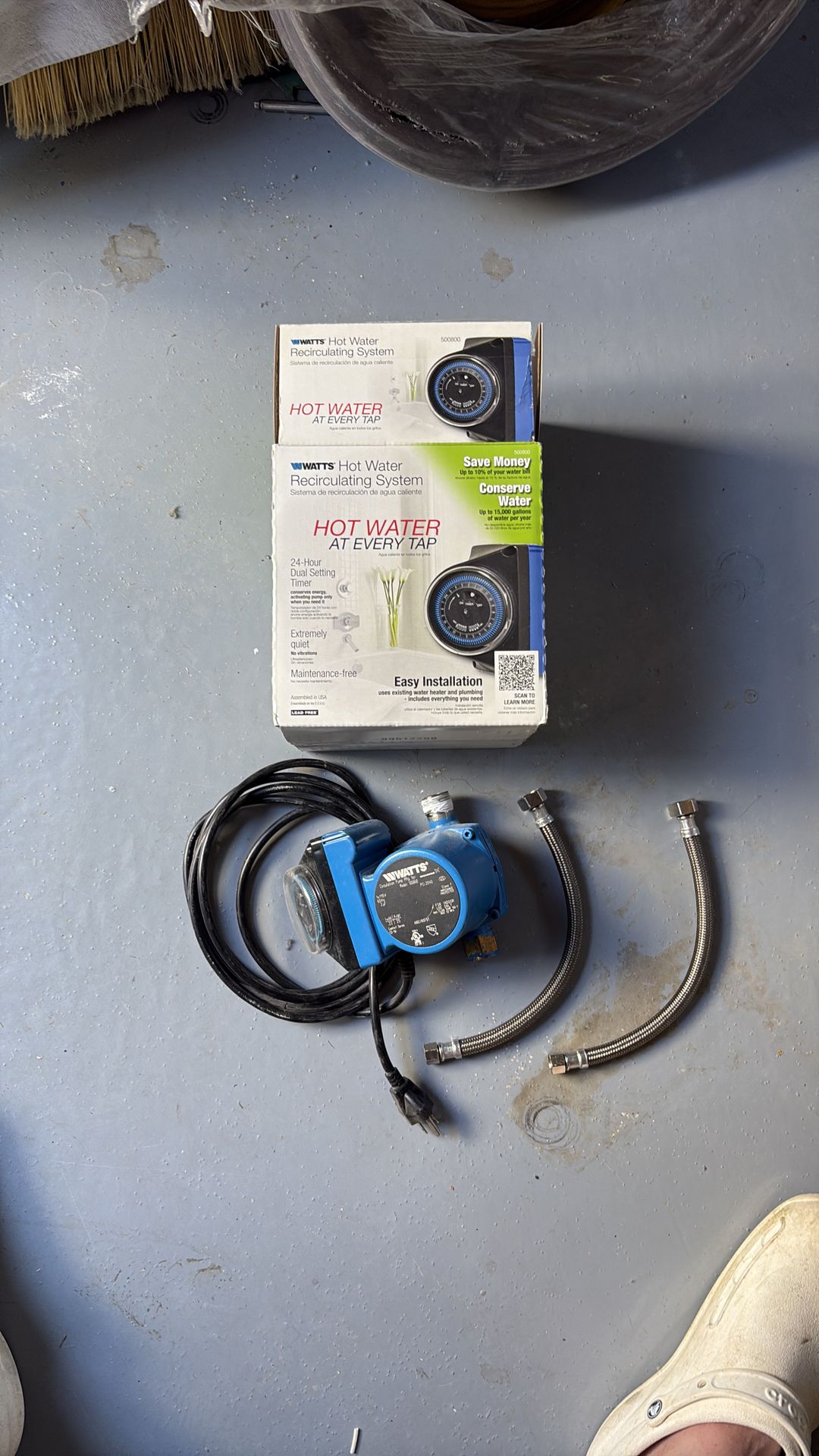 Watts hot water recirculating system pump