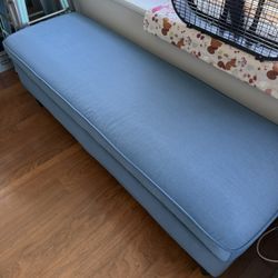 Blue Storage Bench