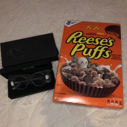 KAWS Sons + Daughters Eyewear Sunglasses Kids Limited Edition In Hand Gray X X FREE REESE’S PUFFS CEREAL