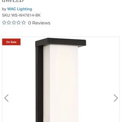 Case LED Black Outdoor Wall Light, dweLED