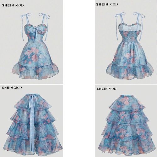 Young Women's Size XS Sheer Layered Ruffle Top & Dress 2 Piece Set :) Firm Price!