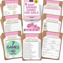 Baby Shower Game Set For Girls