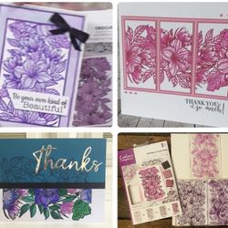 3 Large Layering Stamps Different Looks