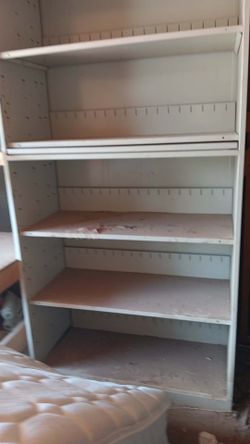 Metal bookshelf