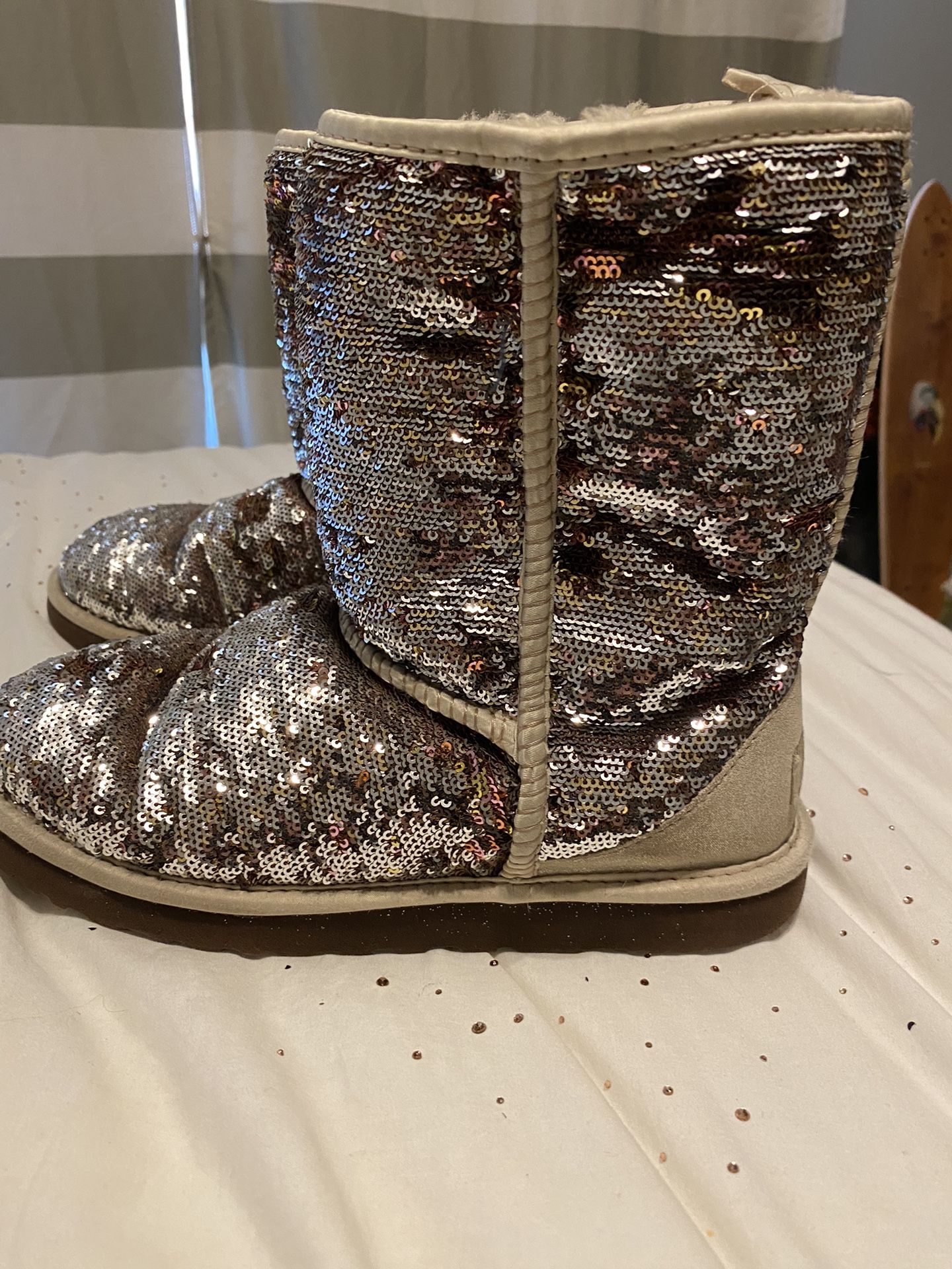 Rose Gold Sparkles UGG Boots