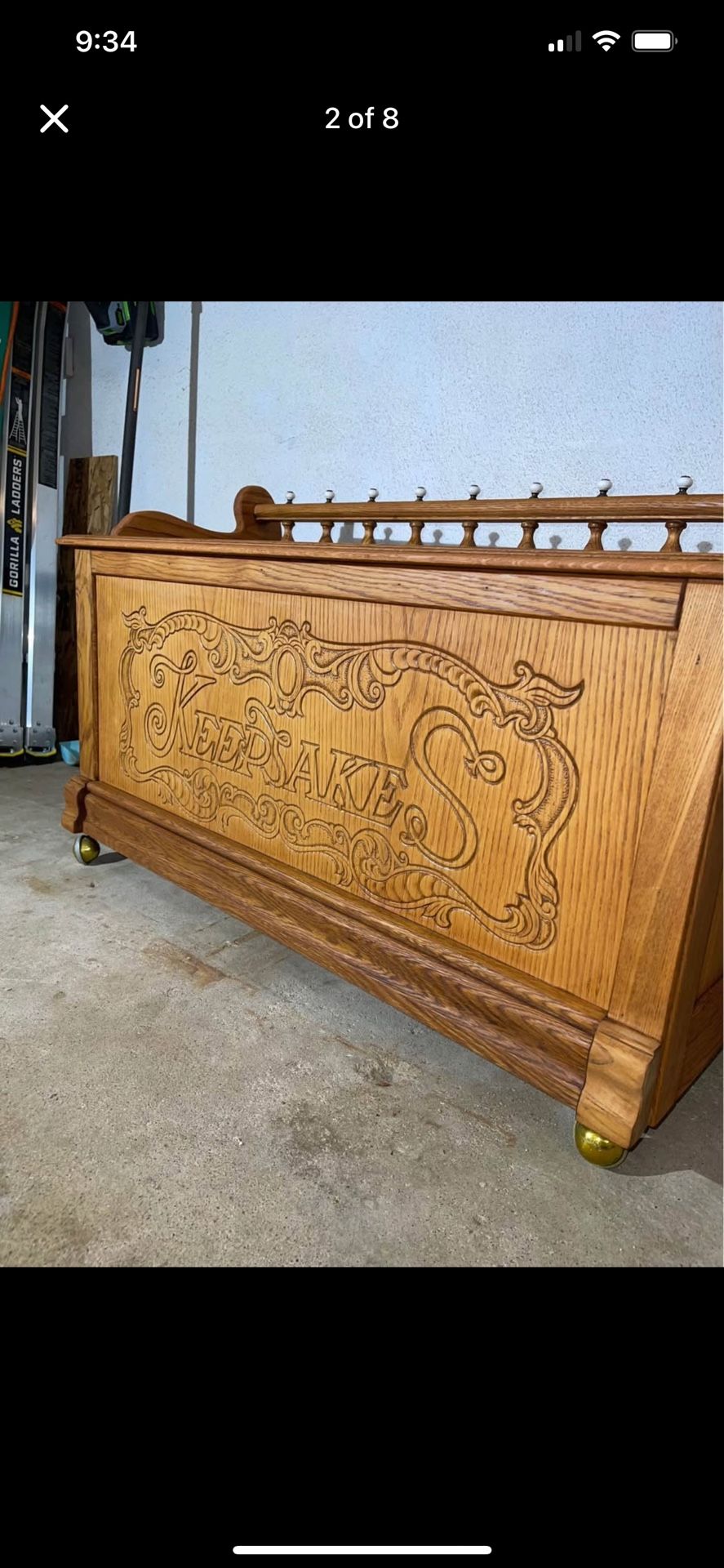 Vintage Cedar Cheat With Original Hardware