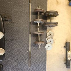  Metal Adjustable Standard Weight Set - 200 pounds