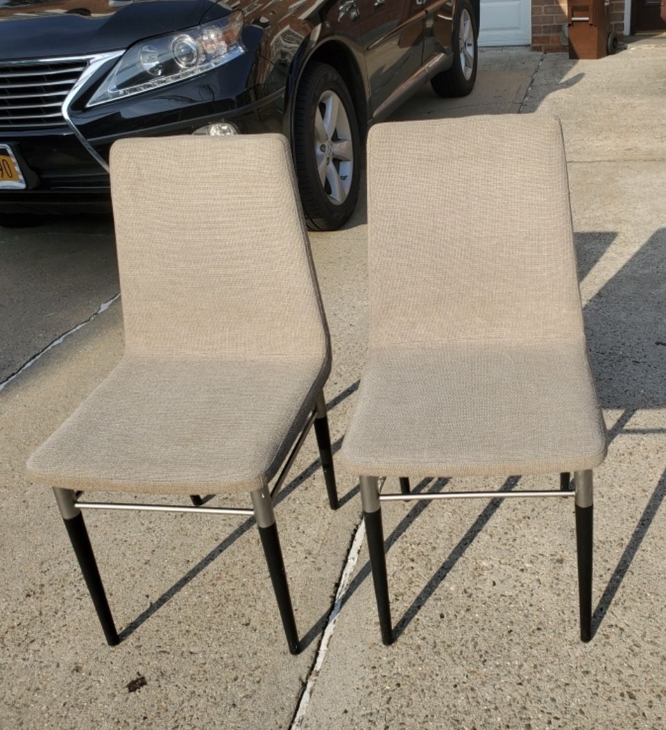 Upholstered IKEA dining Chairs