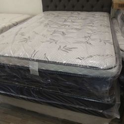 Queen Size Euro Pillow Top Mattress