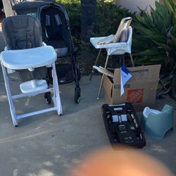 High Chairs, Stroller, Play House