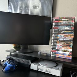Ps2 & Ps1 Bundle W/ 25 Games 