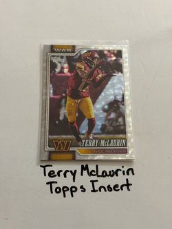 Terry McLaurin Washington Commanders All-Pro WR Topps Short Print Insert Card.