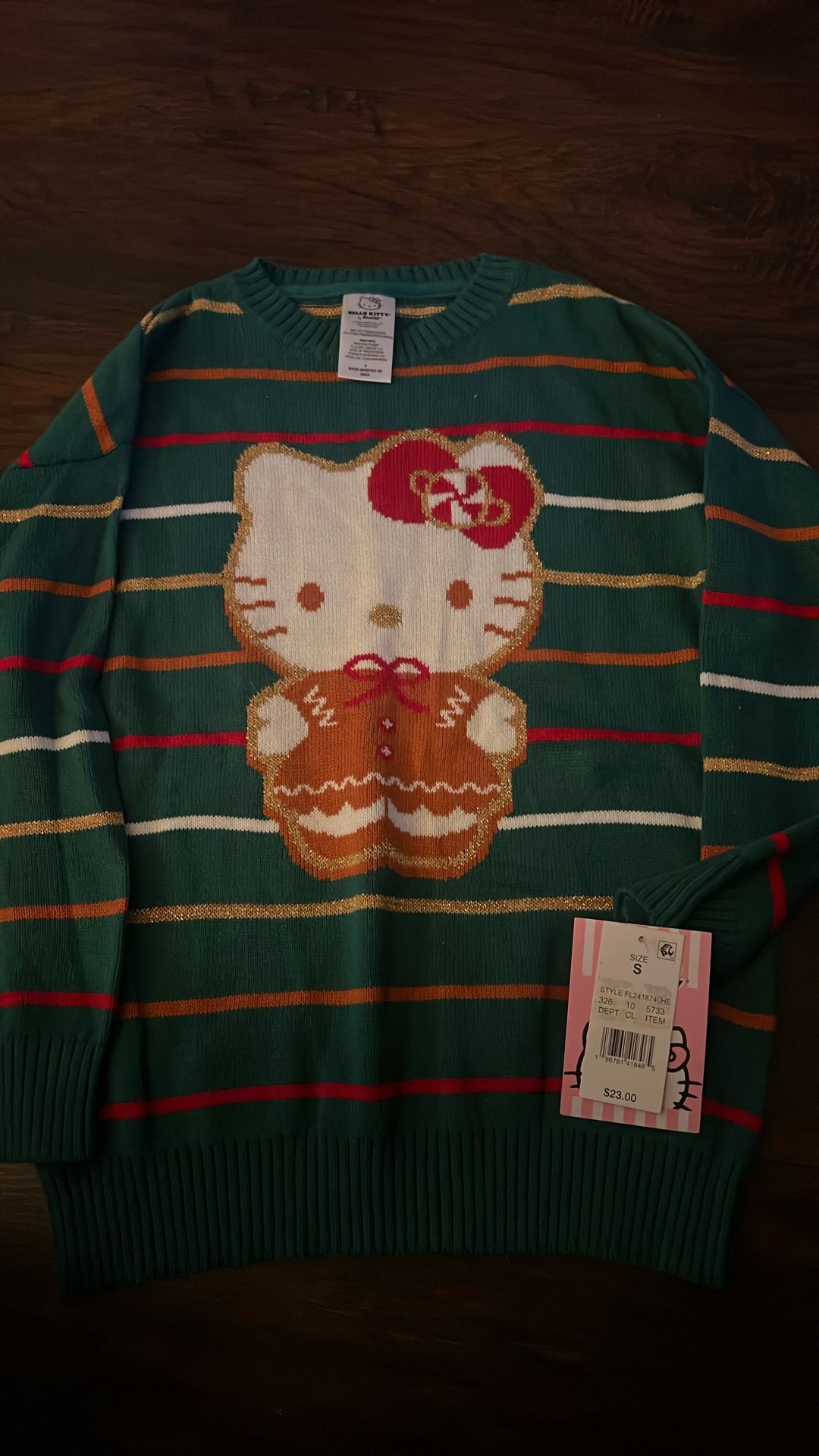 hello kitty christmas sweater new