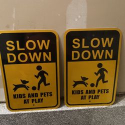 Slow Down Sign (2) 