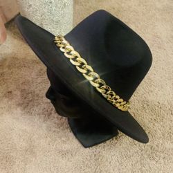 Wide Brim Fedora Hat