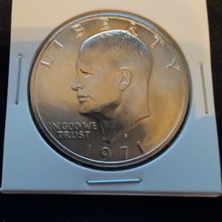 1971 Silver Eisenhower Dollar 