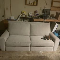 Light Grey LazyBoy reclining Couch 