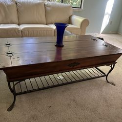 Coffee And Entry Table With Storage
