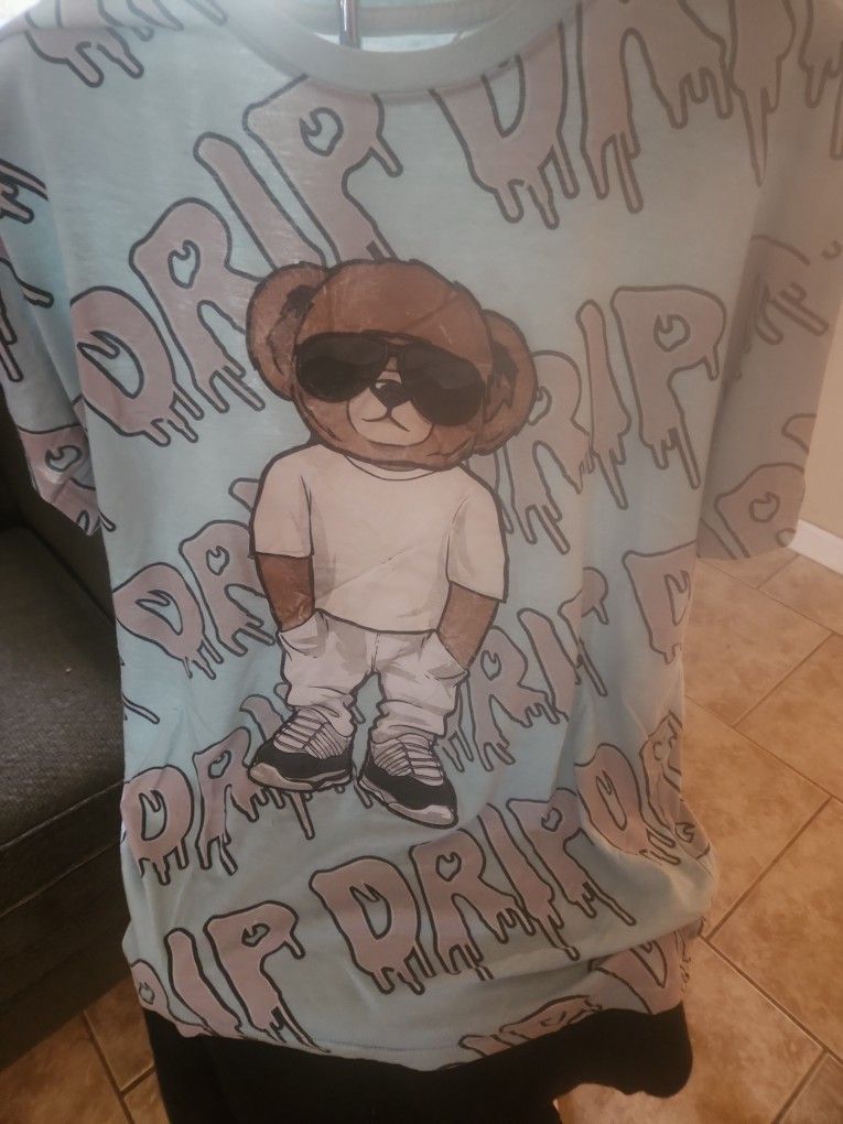 Shirt With A Bear Wearing Sunglasses