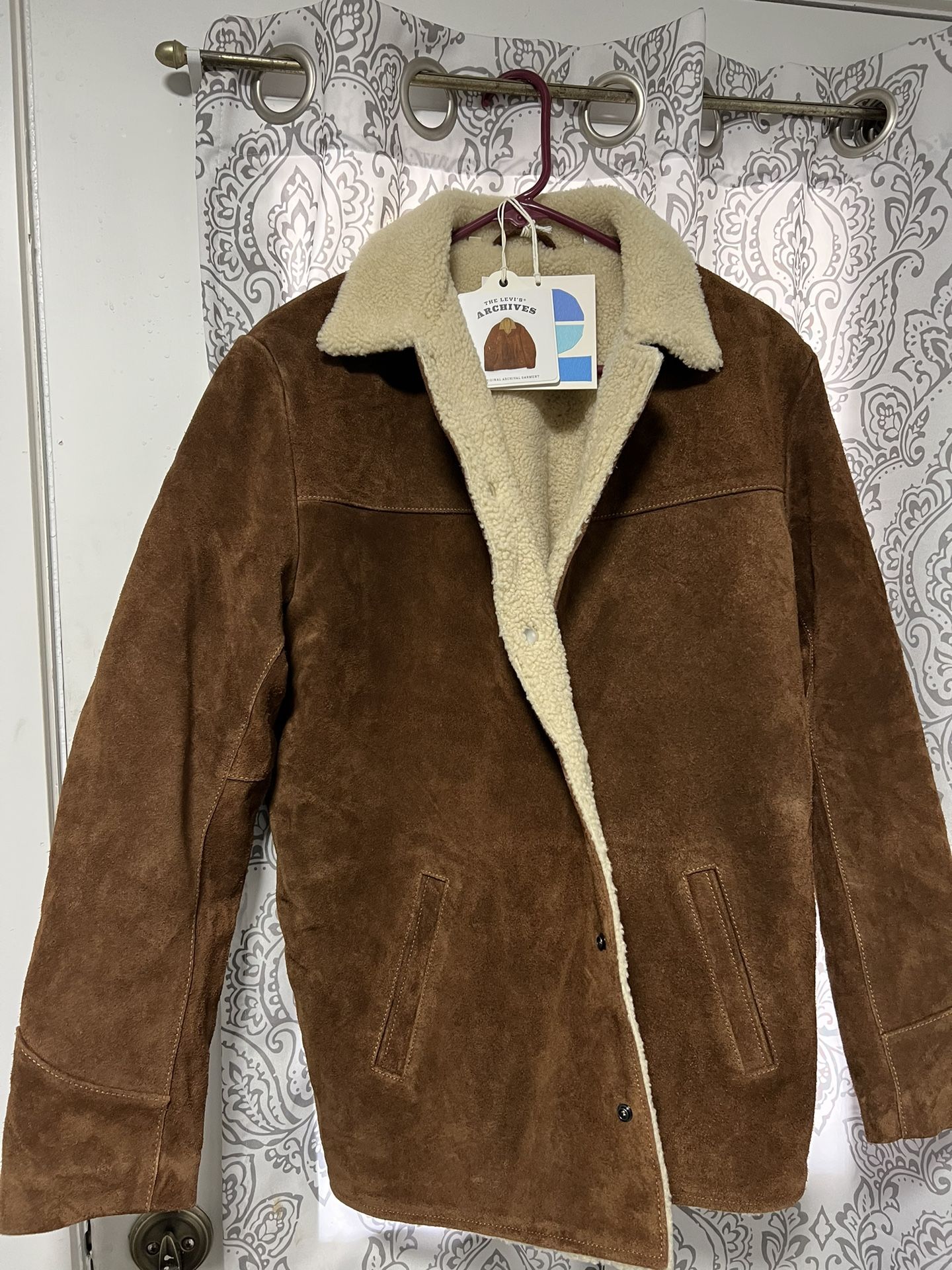 Brand New Vintage Sherpa Suede Jacket