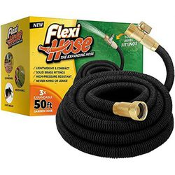 Flexi Hose

Flexi Hose Upgraded Expandable Garden Hose 50 FT Extra Strength 3/4 Solid Brass Fittings

