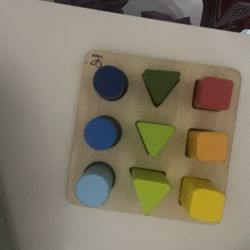 Hape Wooden Color and Shape Sorter Toy| Puzzle Board Montessori Preschool Educational Toy for Toddler