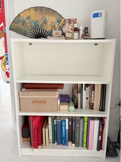 IKEA BILLY Bookcase 3-Shelf White – Adjustable Shelves, Good Condition