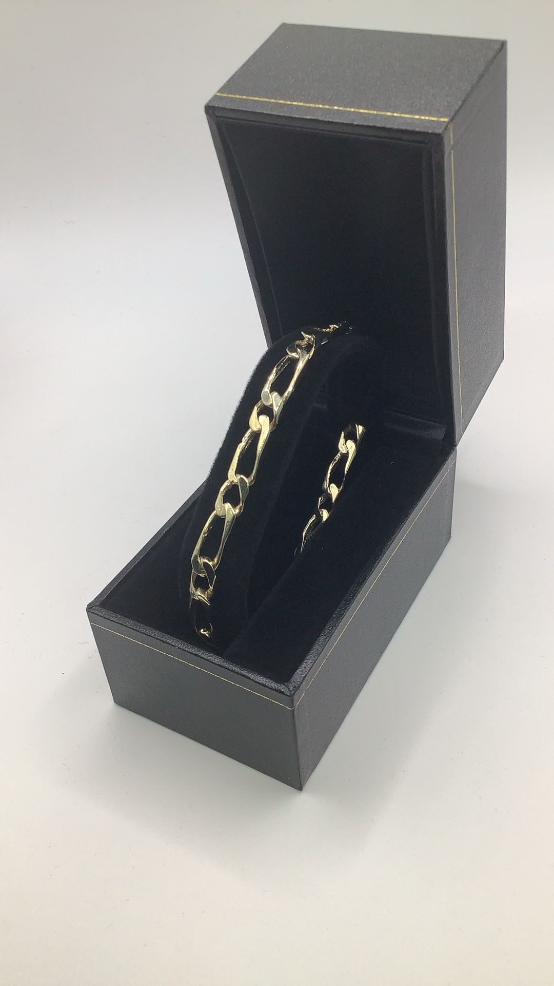 14K Figaro Bracelet