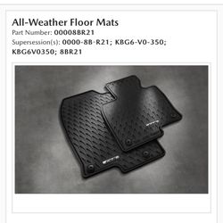 Brand New All Weather CX5 Mats