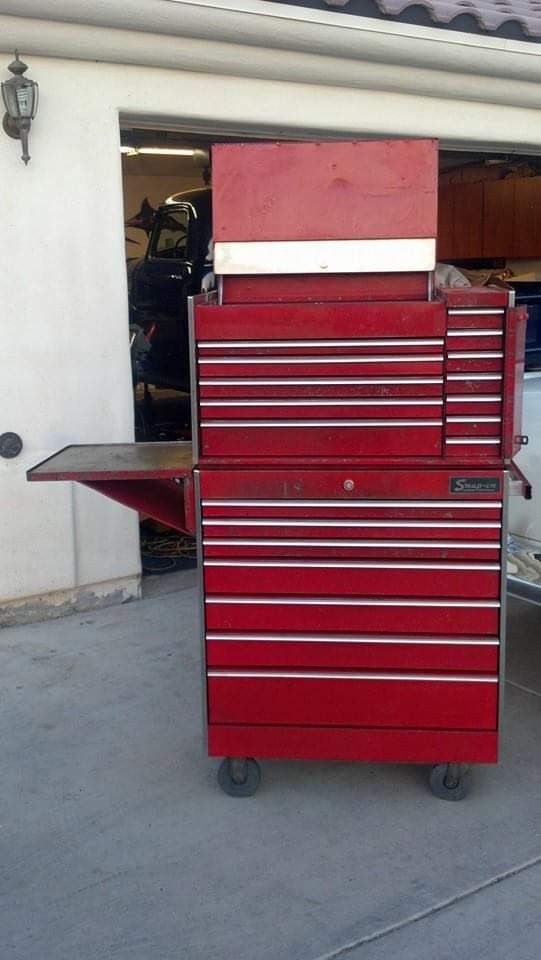 Vintage Snapon Tools Top and Bottom Tool Box Chest Cart Roll Cab KR