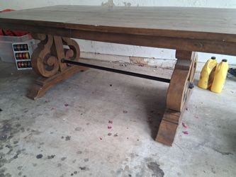 Rustic wooden table