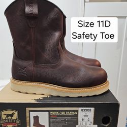 Red Wings Irish Setter Safety Toe Work Boots Size 11D