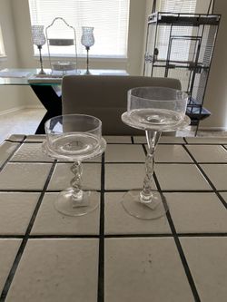 Crystal candle holder