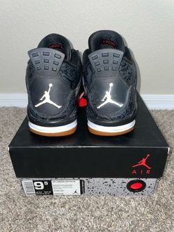 Sz 9.5 Jordan 4 Retro Black Gum