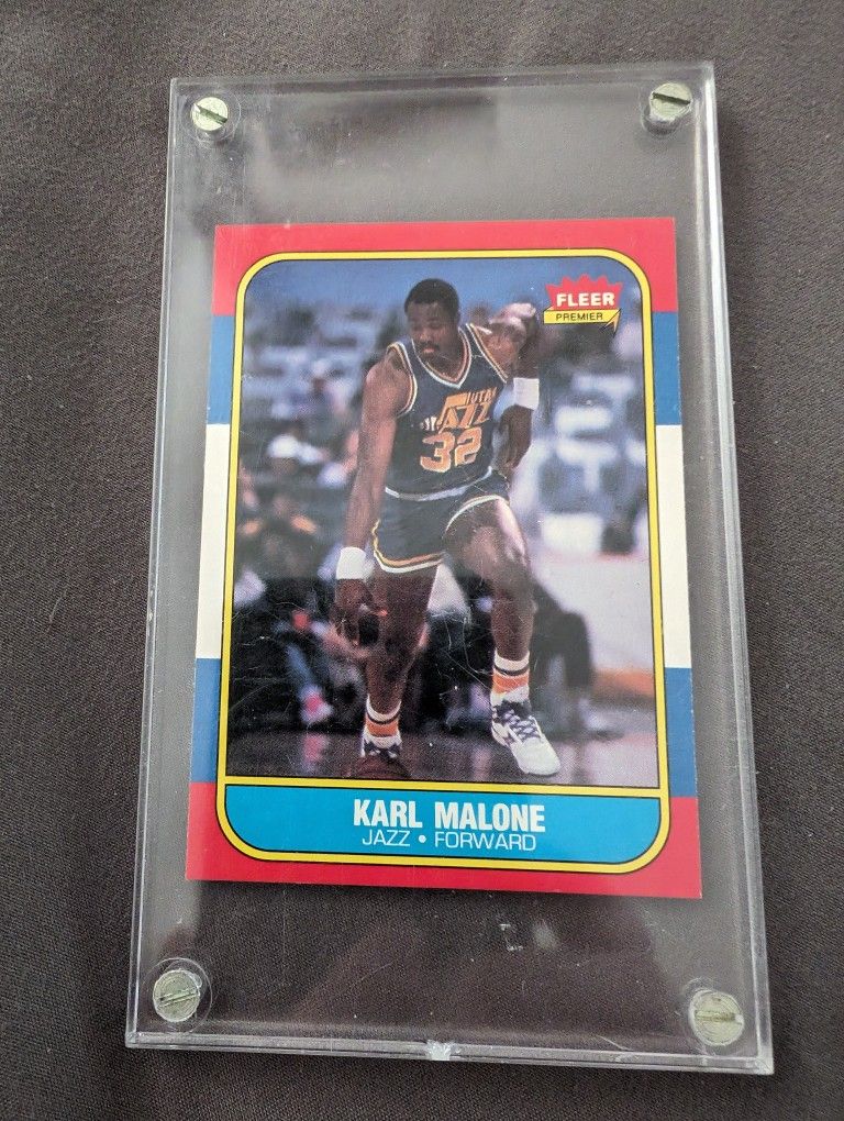 1986 Fleer Basketball Karl Malone Rookie Card