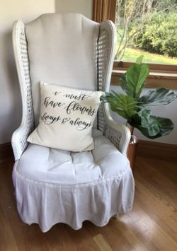 Antique cane back chair