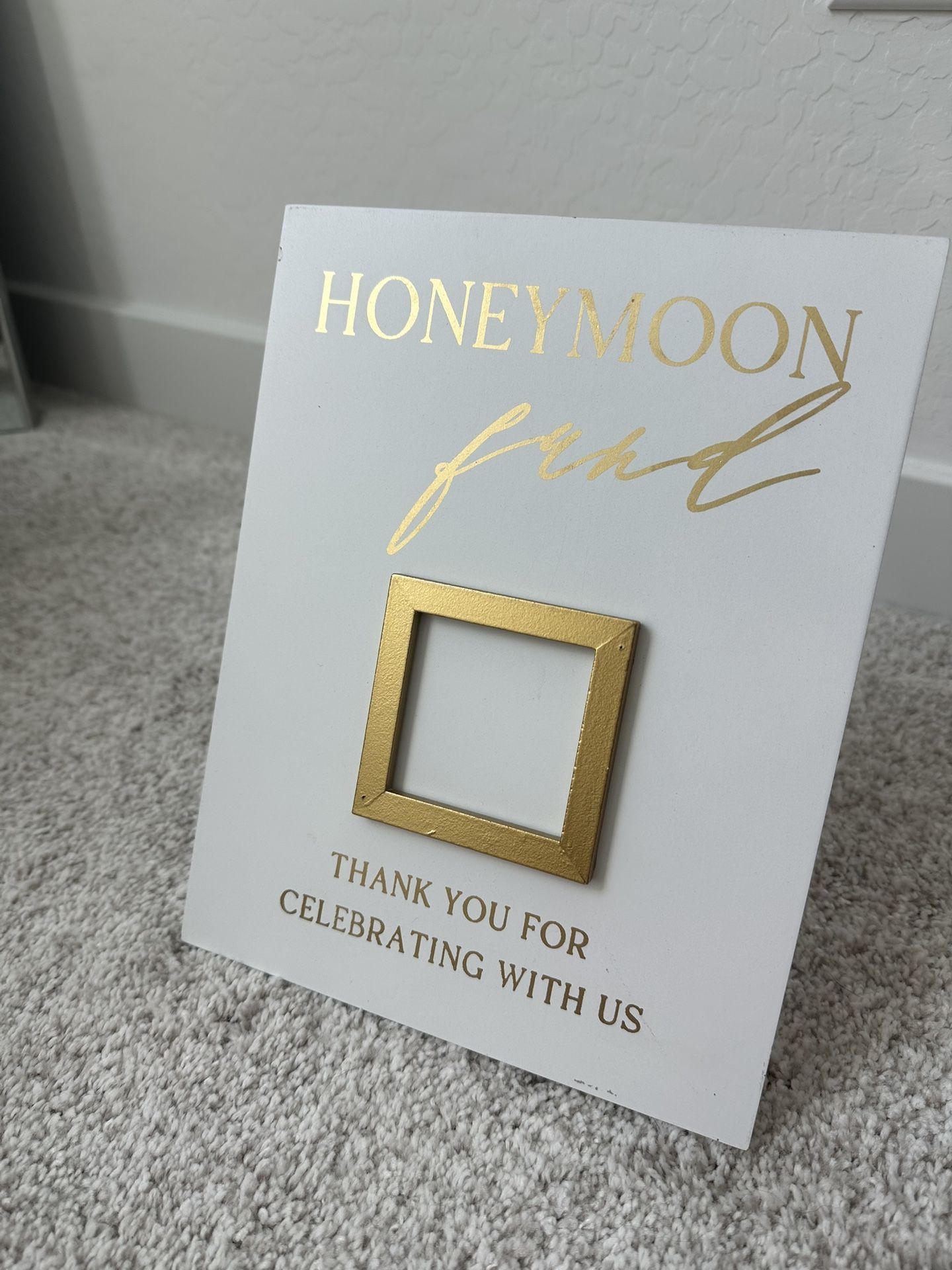 Honeymoon Fund Sign