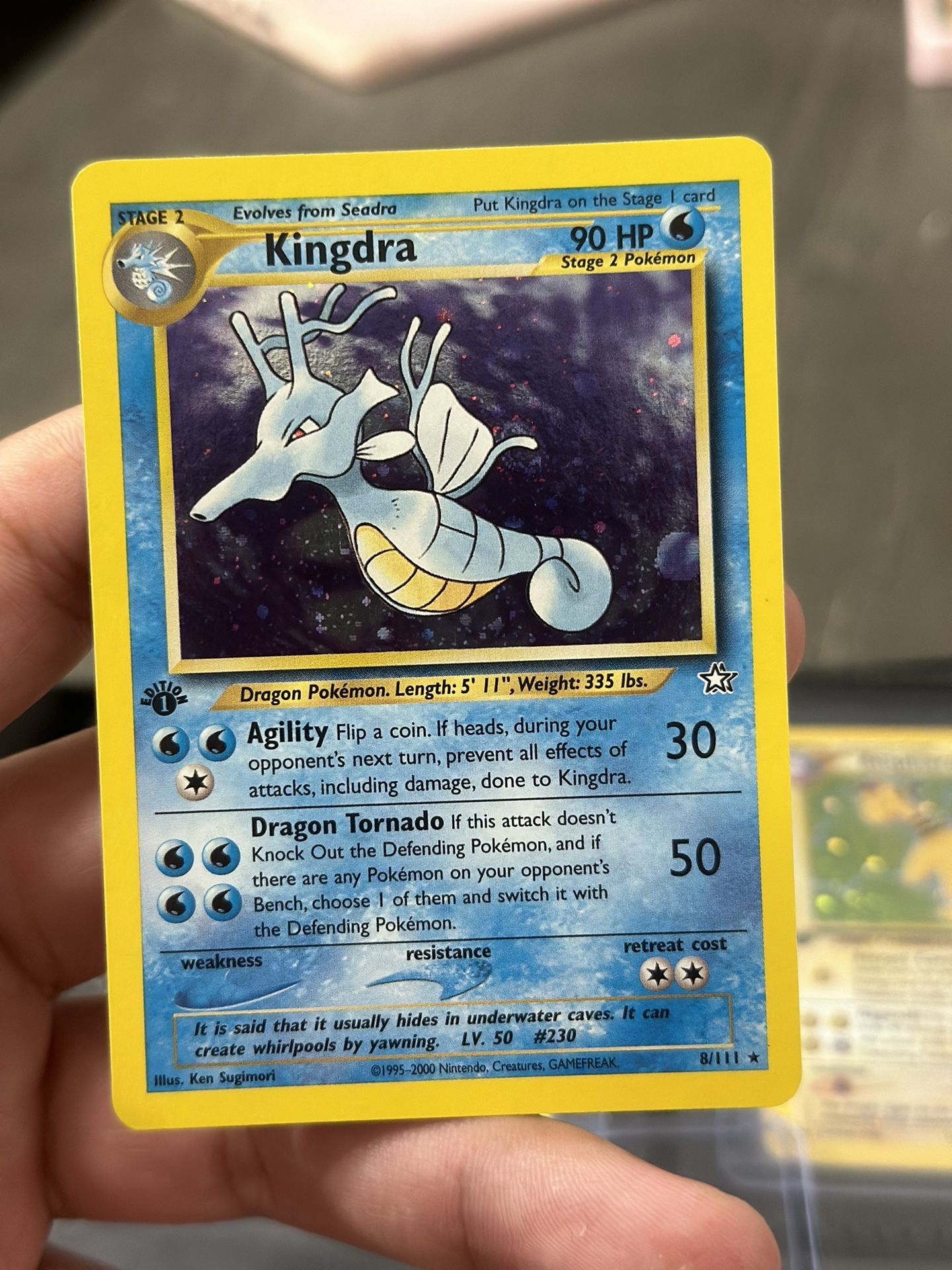 Kingdra Neo Genesis 1st Edition Holo