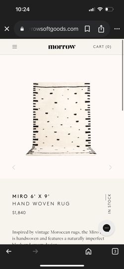 Rug- morrow soft goods