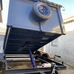 New 2025 Dump Trailer 8x12x4 12000lbs