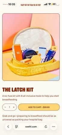 Swehl The Latch Kit Breastfeeding Kit