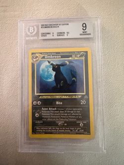 Umbreon Neo Discovery 1st Edition Holo Rare 13/75 English BGS 9 with SubGrades