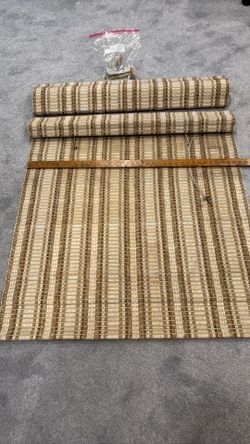 Wood / rope design blinds