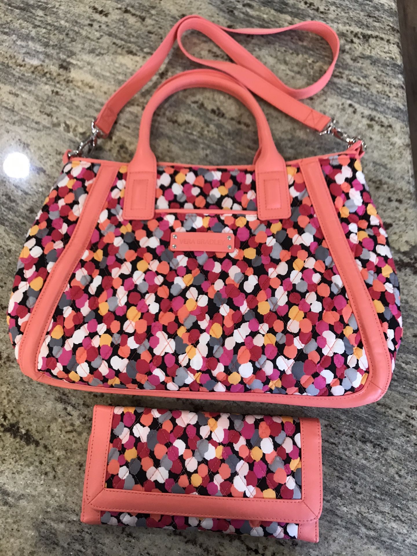 Vera Bradley Purse With Matching Wallet