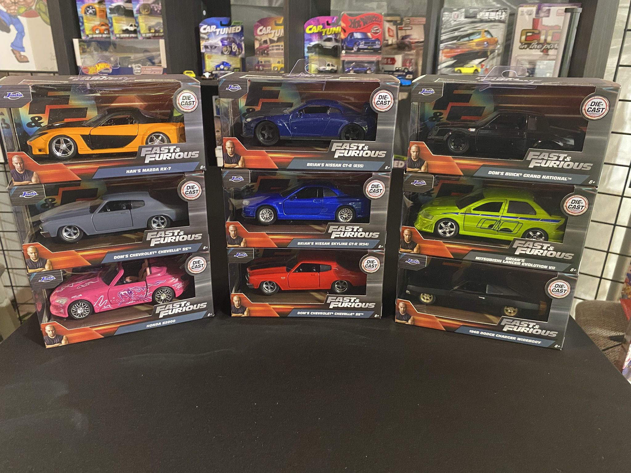 Fast And furious cars 1:32 Scale
