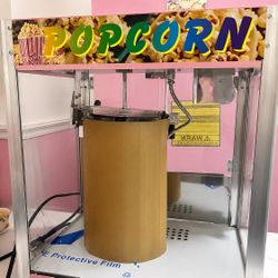 Pink popcorn machine